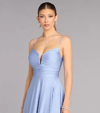 Chantel Low Back A-Line Formal Dress