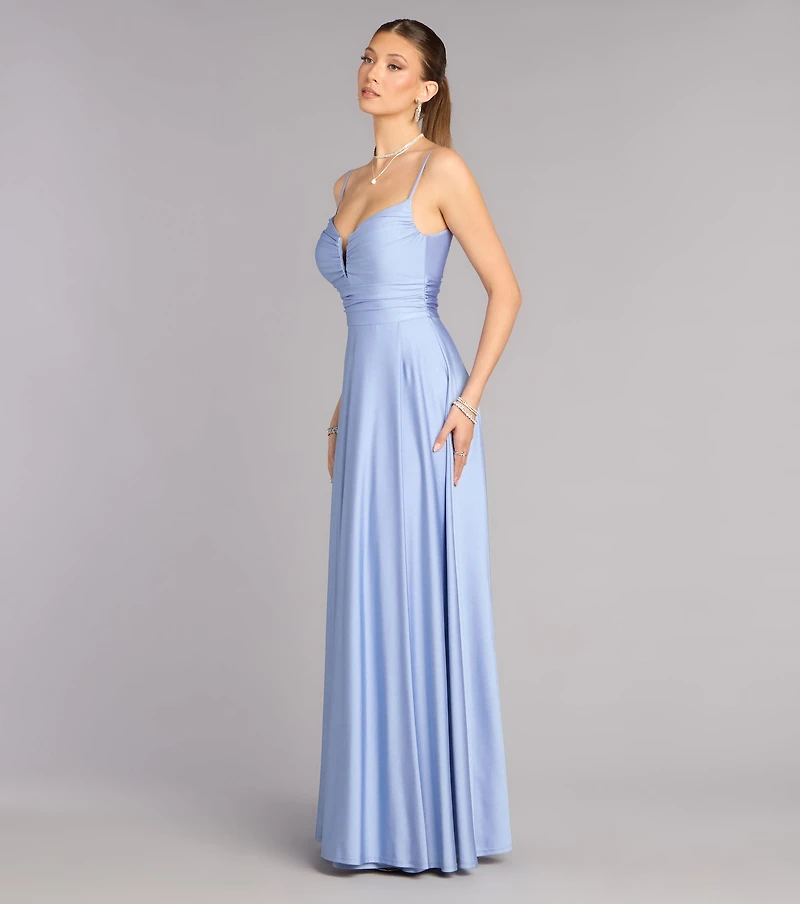 Chantel Low Back A-Line Formal Dress