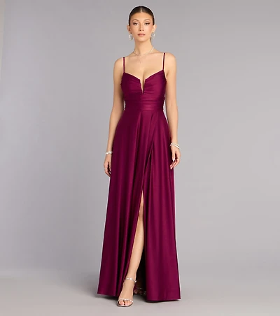 Chantel Low Back A-Line Formal Dress