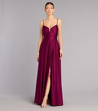 Chantel Low Back A-Line Formal Dress
