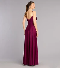 Chantel Low Back A-Line Formal Dress