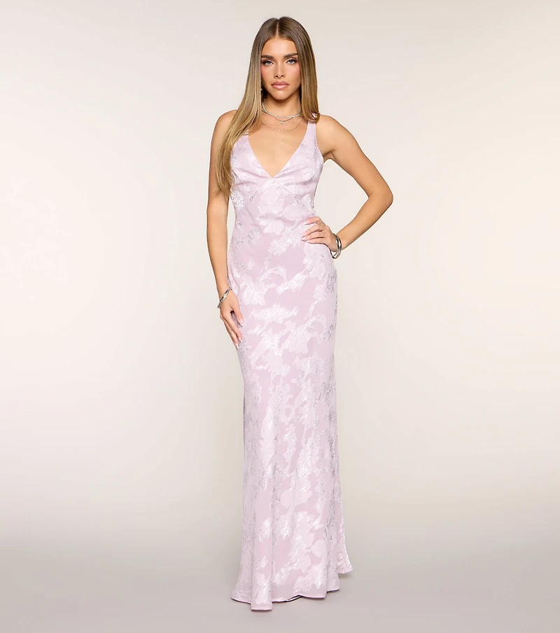 Jacqueline Open Back A-Line Formal Dress