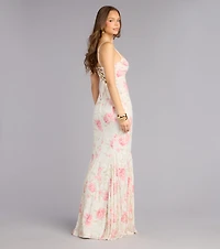 Preston Floral Lace Mermaid Formal Dress