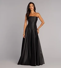 Constance Satin A-Line Formal Dress
