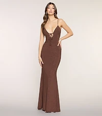 Mckensie Glitter Mermaid Formal Dress