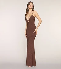 Mckensie Glitter Mermaid Formal Dress