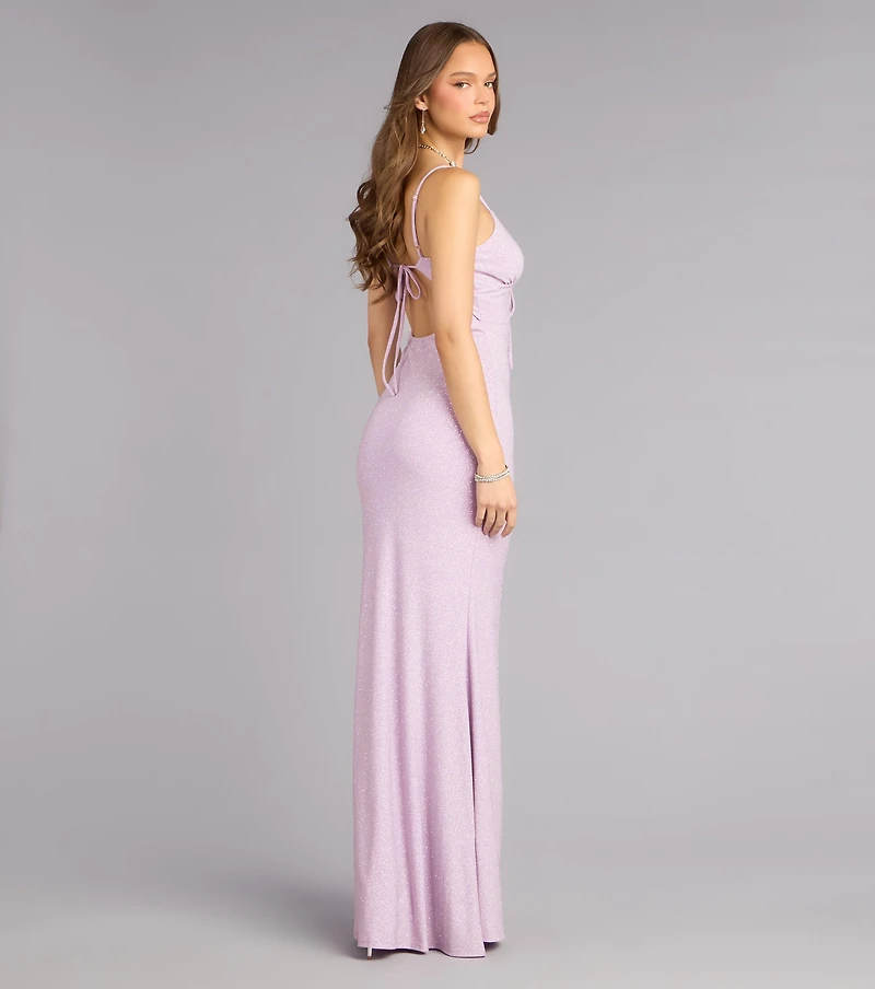 Mckensie Glitter Mermaid Formal Dress