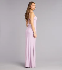 Mckensie Glitter Mermaid Formal Dress