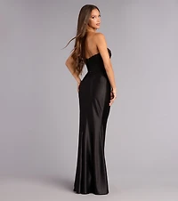 Mackenzie Satin Corset Mermaid Formal Dress