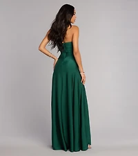 Ally Strapless A-Line Formal Dress