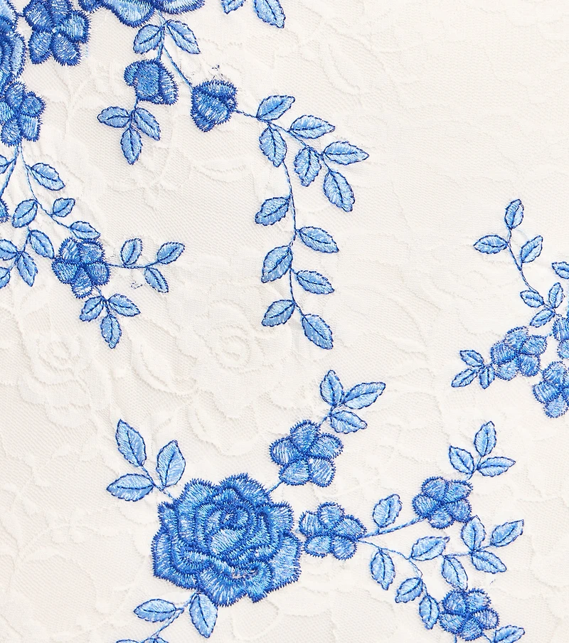 Kara Formal Floral High-Slit Mermaid Dress