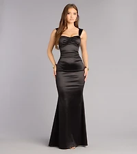 Audra Satin Mermaid Formal Dress