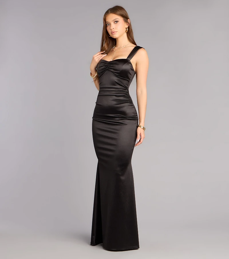 Audra Satin Mermaid Formal Dress