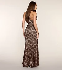 Emma Lace Mermaid Formal Dress
