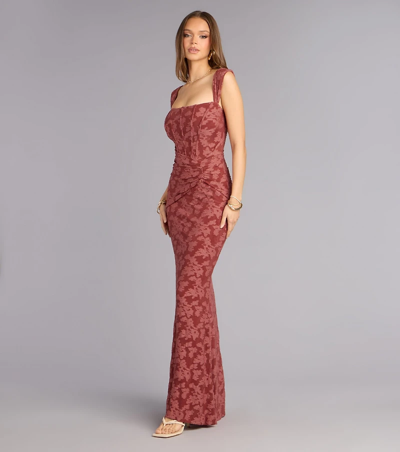 Meryl Jacquard Mermaid Formal Dress