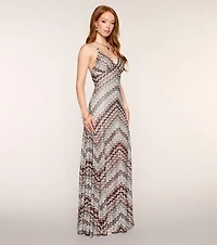 Chantelle Chevron A-Line Formal Dress