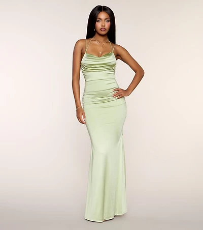 Leia Satin Mermaid Formal Dress