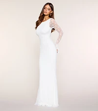 Esme Open Back Lace Mermaid Formal Dress