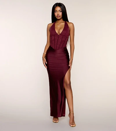 Dahlia Lace Corset Formal Dress