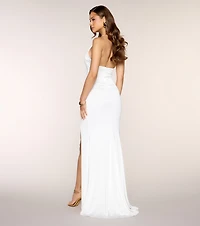 Carolina Mermaid Slit Formal Dress
