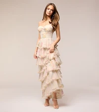 Anabelle Floral Chiffon Formal Dress