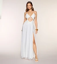 Sonya Crochet A-Line Formal Dress