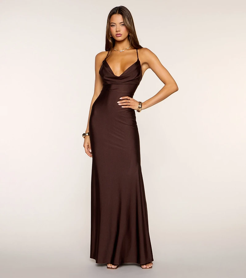 Jaymie Lace-Up Mermaid Formal Dress