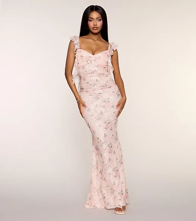 Juliette Floral Lace Mermaid Formal Dress