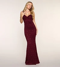 Juliette Lace Bow Open Back Formal Dress