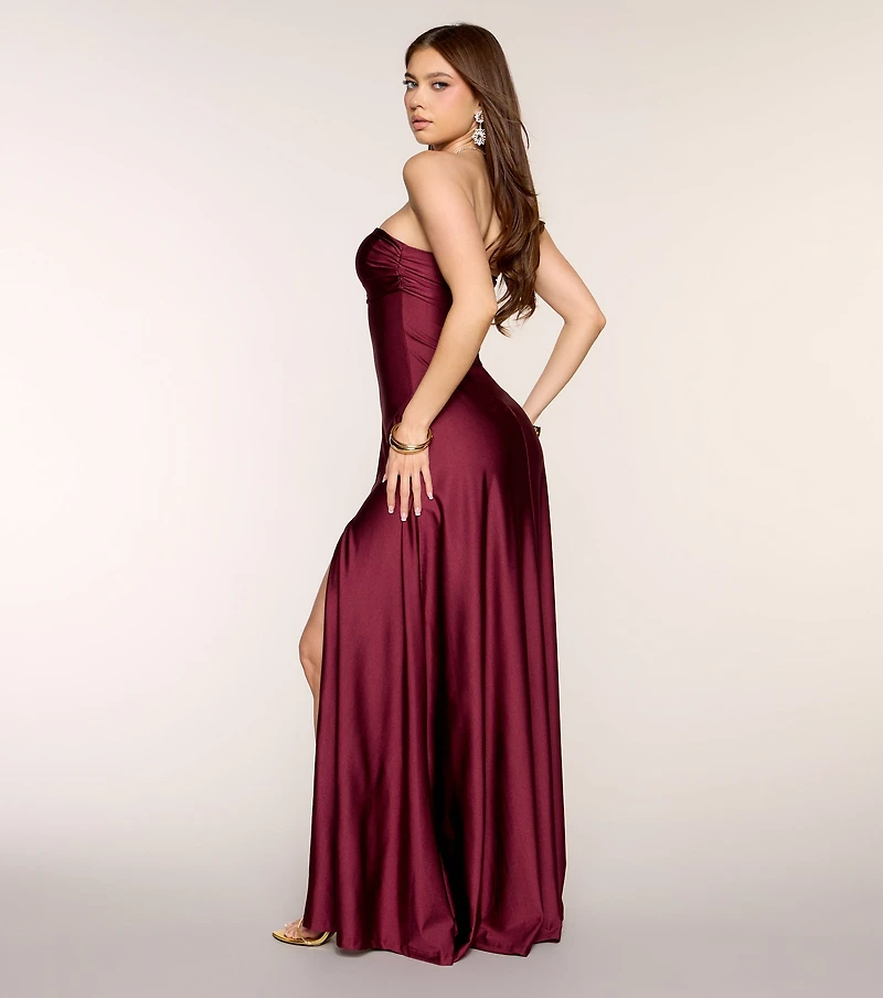 Ally Strapless A-Line Formal Dress