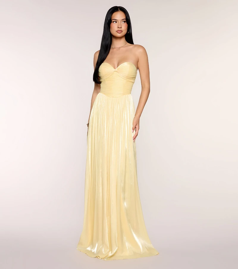 Serena Chiffon Formal Dress With Scarf