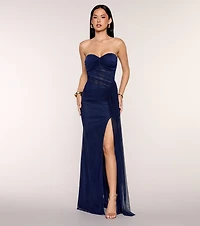 Josie Mesh Column Formal Dress