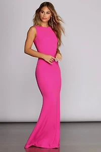 Leandra Open Back Gown
