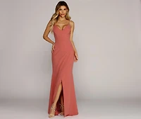 Katerina Crepe Wrap Gown