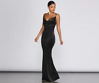 Olivia Formal Velvet Glitter Dress