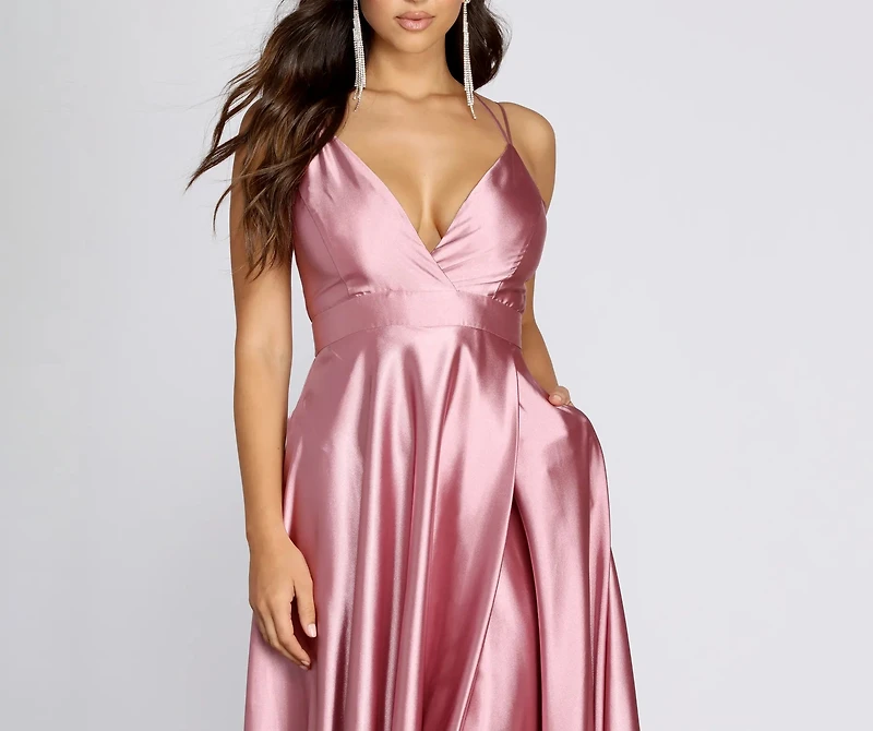 Trinity Satin Formal Gown