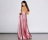 Trinity Satin Formal Gown