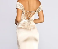 Ali Stretch Satin Sweetheart Gown