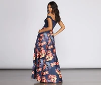 Tatianna Floral Gown