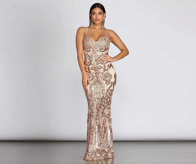 Laylah Sequin Mermaid Gown