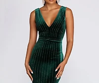 Alexis Formal Heat Stone Dress