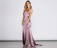 Nola Darling Satin Evening Gown