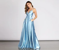 Tabitha Satin A-Line Dress