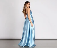 Tabitha Satin A-Line Dress