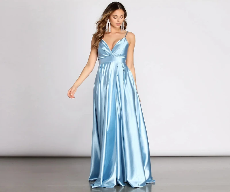 Tabitha Satin A-Line Dress