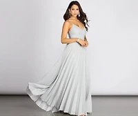 Stacey Lurex Glitter A-Line Dress