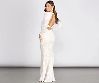 Misha Sequin Mermaid Dress