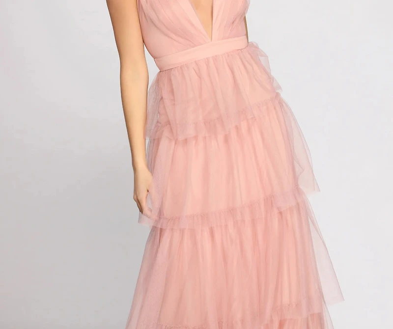 Perrie Formal Layered Tulle Dress