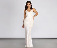 Melody Sequin Mesh Dress