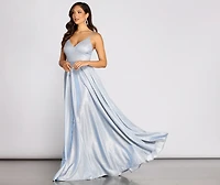 Elana Glitter A-Line Dress